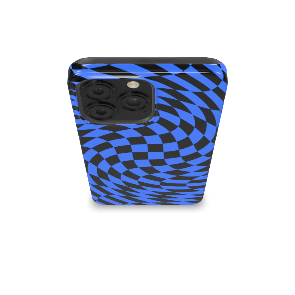 Twisted Blue Checkered Phone Case - B7Cases